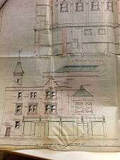 Proposed elevation facing Mount Pleasant Crescent, c.1895