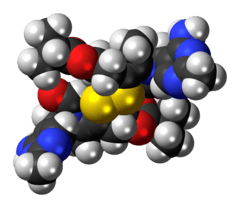 Space-filling model of the sulbutiamine molecule