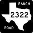 Ranch to Market Road 2322 marker