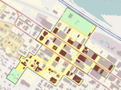 Map of district boundaries