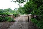 The bridge over the lake, Somerhill