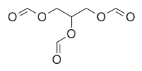 Skeletal formula of triformin