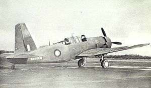 Single-piston-engined monoplane on runway