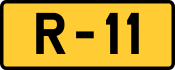 R-11 regional road shield}}