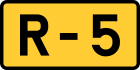 R-5 regional road shield}}