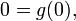 0=g(0),