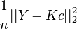 \frac{1}{n}||Y-Kc||_2^2